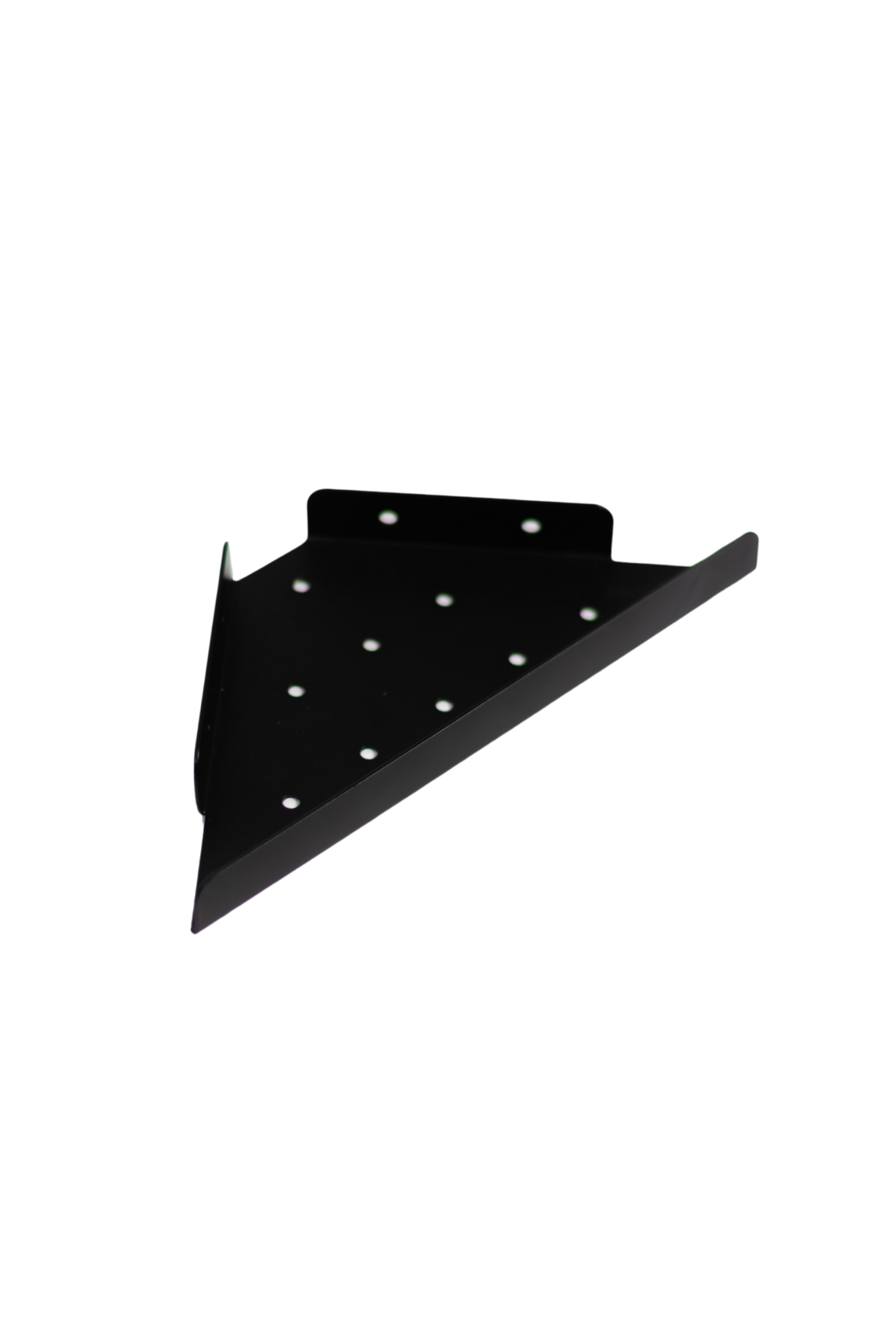 Corner shower shelf