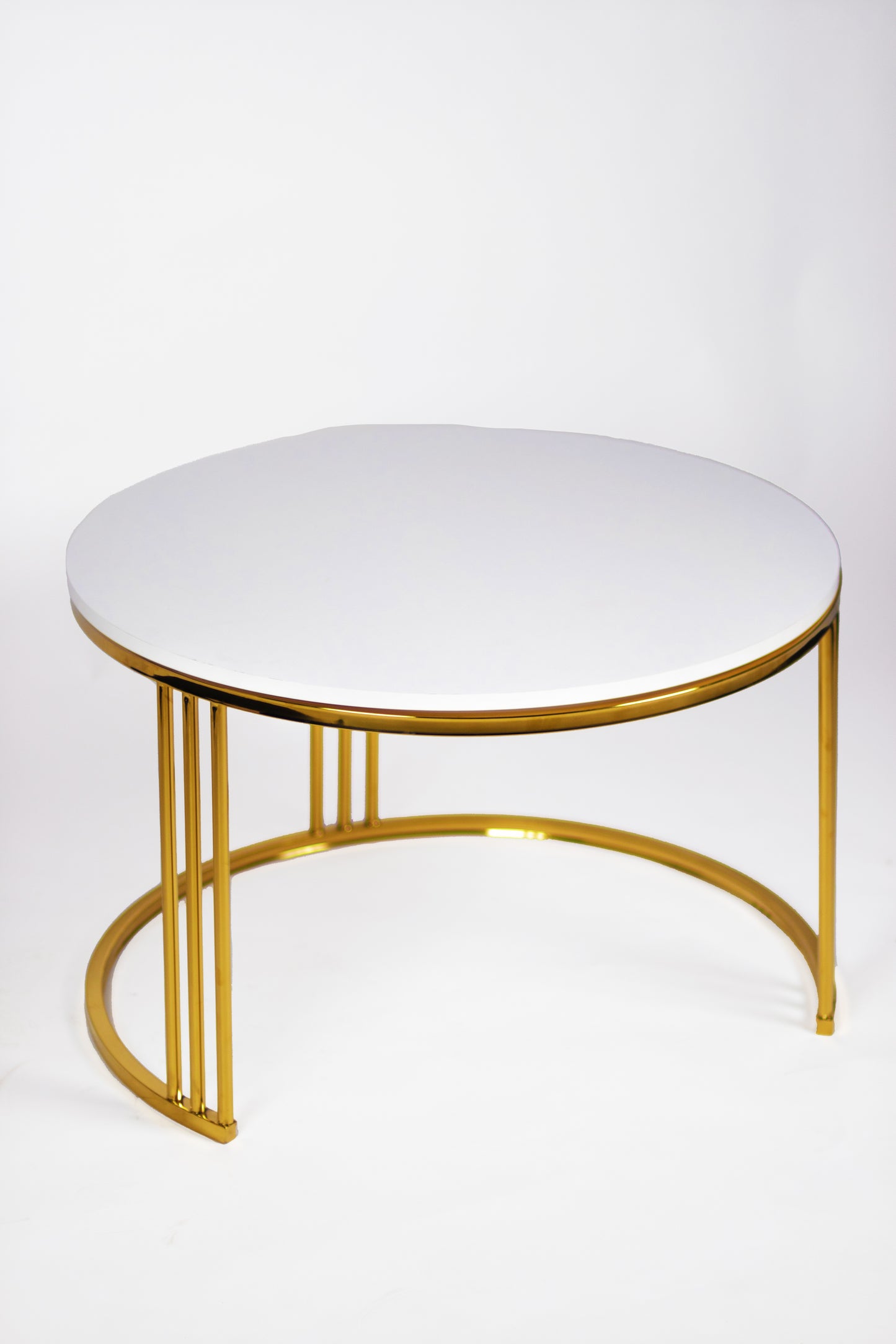 Stainless Steel and MDF Coffee Table