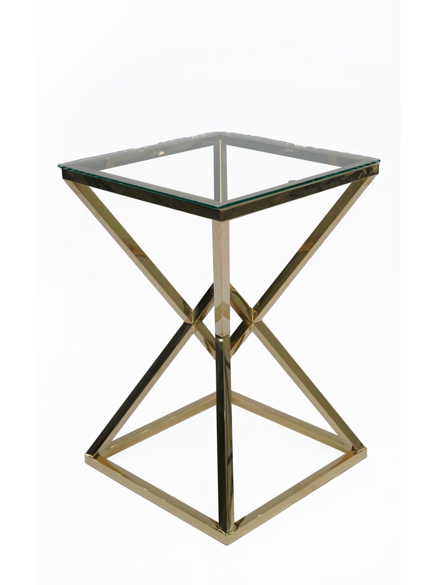 Double Prism Stainless Steel Table