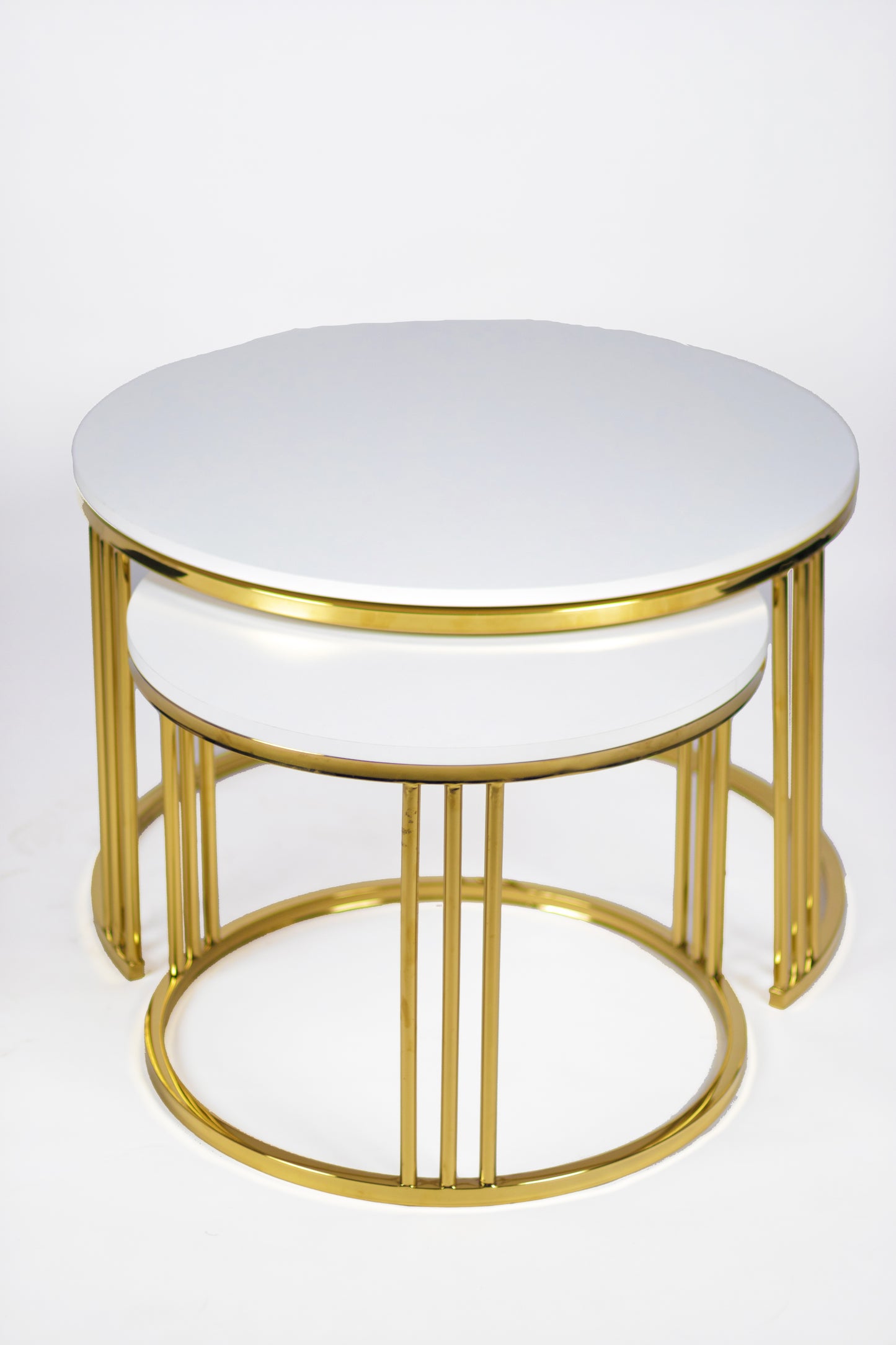 Stainless Steel and MDF Coffee Table