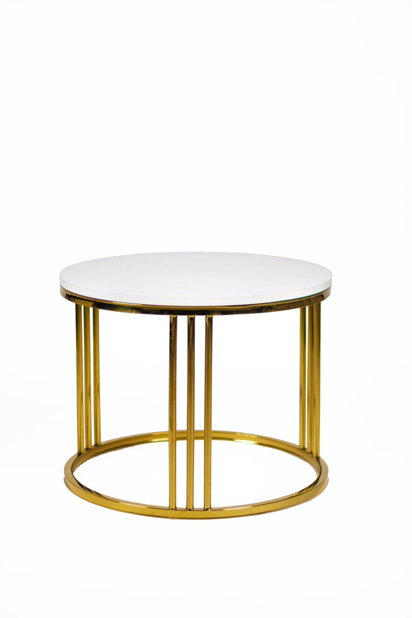 Stainless Steel and MDF Coffee Table